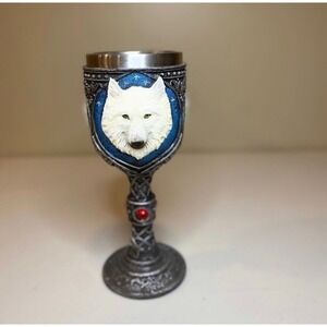 White Wolf Red Crystal Magic Wine Cup Chalice Goblet Cup Kitchen Decor Drinkware
